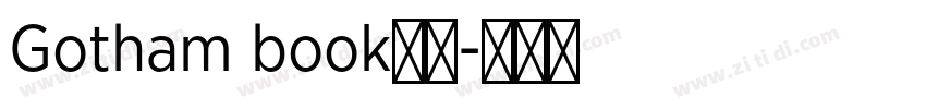 Gotham book字体字体转换